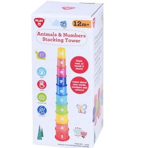 Animals & Numbers Stacking Tower - Multicolor